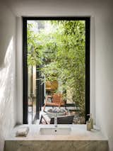 On the cellar level is an interior courtyard and a sideyard.