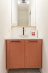 My favorite - Unit A powder room.  Simple and unique.