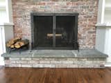 BEFORE photo of existing fireplace