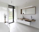 Even the bathroom offers access to the outdoors. 