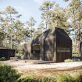 Each Hytte will be clad in shou sugi ban-treated larch to recede the buildings into the landscape.