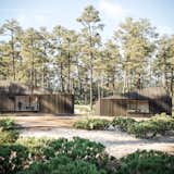 Hytte's prefab construction allows for faster setup with lower site impact. 
