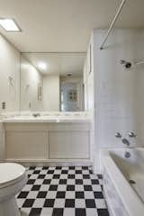 In total, the residence has three and a half bathrooms.